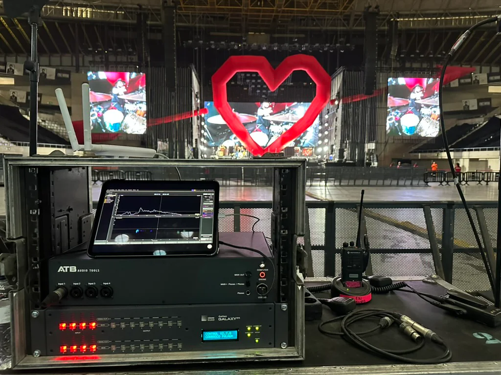 ATB Audio Tools 1.0 en FOH durante el final de gira Corazón y Flecha de Manuel Carrasco